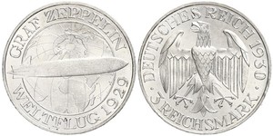 3 Mark Weimar Republic (1918-1933) Silver 