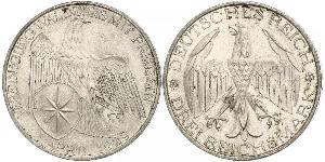 3 Mark Weimar Republic (1918-1933) Silver 