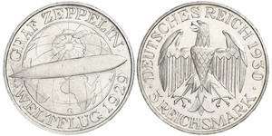 3 Mark Weimar Republic (1918-1933) Silver 