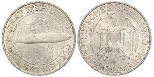 3 Mark Weimar Republic (1918-1933) Silver 