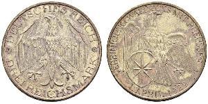 3 Mark Weimar Republic (1918-1933) Silver 