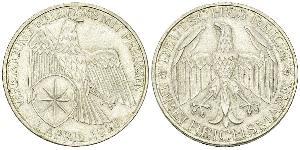 3 Mark Weimar Republic (1918-1933) Silver 