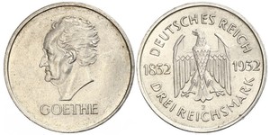 3 Mark Weimar Republic (1918-1933) Silver 