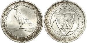 3 Mark Weimar Republic (1918-1933) Silver 