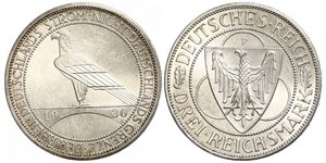 3 Mark Weimar Republic (1918-1933) Silver 