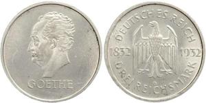 3 Mark Weimar Republic (1918-1933) Silver 