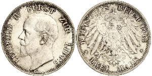 3 Mark 利珀親王國 (1123 - 1918) 銀 Leopold IV, Prince of Lippe