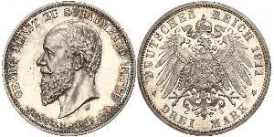 3 Mark 德意志帝國 (1871 - 1918) 銀 
