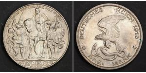 3 Mark 普魯士王國 (1701 - 1918) 銀 