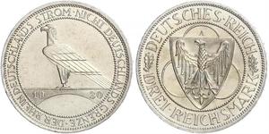 3 Mark 魏瑪共和國 (1919 - 1933) 銀 
