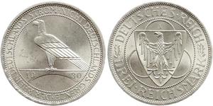 3 Mark 魏瑪共和國 (1919 - 1933) 銀 