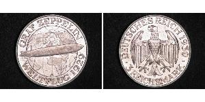 3 Mark 魏瑪共和國 (1919 - 1933) 銀 