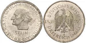 3 Mark / 3 Reichsmark République de Weimar (1918-1933) Argent 