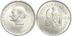 3 Mark / 3 Reichsmark République de Weimar (1918-1933) Argent 