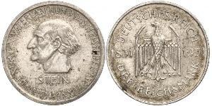 3 Mark / 3 Reichsmark République de Weimar (1918-1933) Argent 