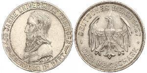 3 Mark / 3 Reichsmark République de Weimar (1918-1933) Argent 