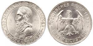 3 Mark / 3 Reichsmark République de Weimar (1918-1933) Argent 