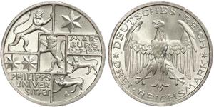 3 Mark / 3 Reichsmark Repubblica di Weimar (1918-1933) Argento 