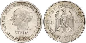 3 Mark / 3 Reichsmark Repubblica di Weimar (1918-1933) Argento 