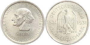 3 Mark / 3 Reichsmark Repubblica di Weimar (1918-1933) Argento 