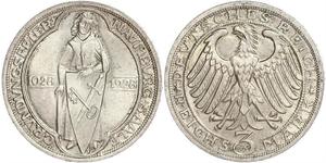 3 Mark / 3 Reichsmark Repubblica di Weimar (1918-1933) Argento 