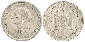 3 Mark / 3 Reichsmark República de Weimar (1918-1933) Plata 