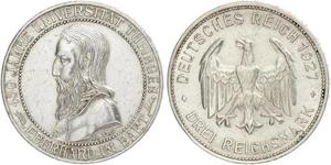 3 Mark / 3 Reichsmark República de Weimar (1918-1933) Plata 