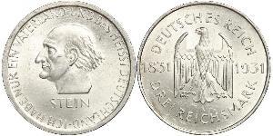 3 Mark / 3 Reichsmark República de Weimar (1918-1933) Plata 