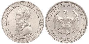 3 Mark / 3 Reichsmark República de Weimar (1918-1933) Plata 