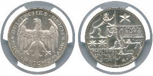 3 Mark / 3 Reichsmark República de Weimar (1918-1933) Plata 