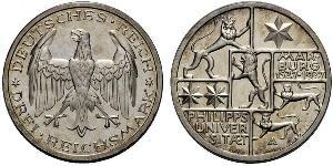 3 Mark / 3 Reichsmark Weimarer Republik (1918-1933) Silber 