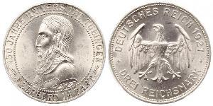 3 Mark / 3 Reichsmark Weimarer Republik (1918-1933) Silber 