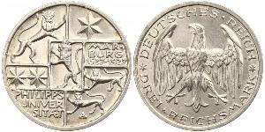 3 Mark / 3 Reichsmark Weimar Republic (1918-1933) Silver 