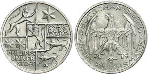 3 Mark / 3 Reichsmark Weimar Republic (1918-1933) Silver 