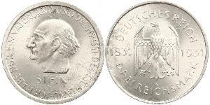 3 Mark / 3 Reichsmark 魏瑪共和國 (1919 - 1933) 銀 