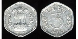 3 Paisa Inde (1950 - ) Aluminium 