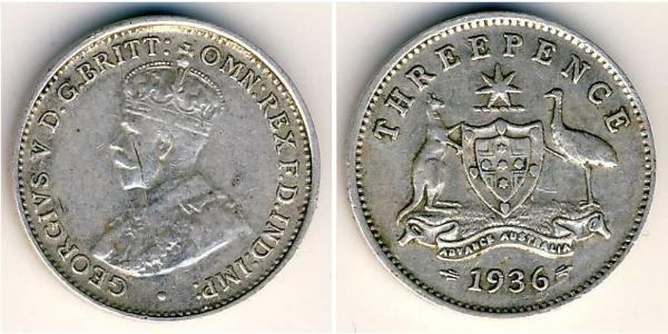3 Penny Nouvelle-Zélande Argent 