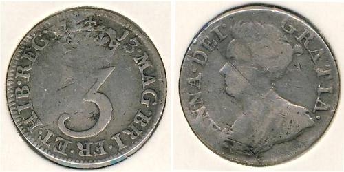 3 Penny Regno Unito  Argento 