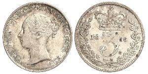 3 Penny Regno Unito di Gran Bretagna e Irlanda (1801-1922) Argento Vittoria (1819 - 1901)