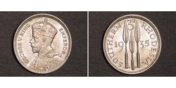 3 Penny Southern Rhodesia (1923-1980) Argento 