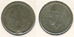 3 Penny Southern Rhodesia (1923-1980) Cuivre/Nickel George VI (1895-1952)