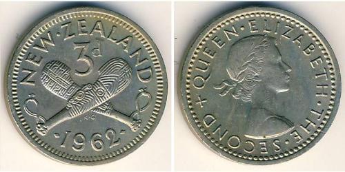 3 Penny Neuseeland Kupfer/Nickel 