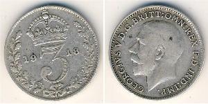 3 Penny Reino Unido Plata 