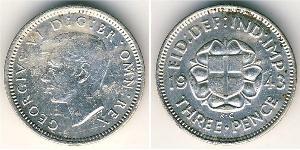 3 Penny Reino Unido Plata 