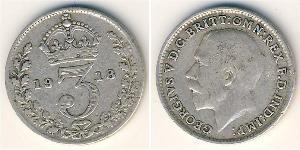 3 Penny Reino Unido Plata 