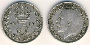 3 Penny Reino Unido Plata 