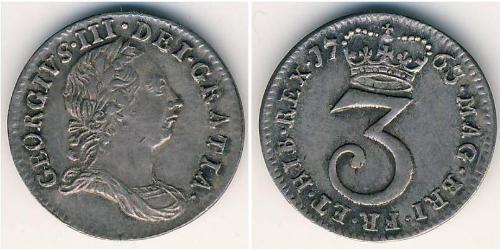 3 Penny Reino Unido Plata 
