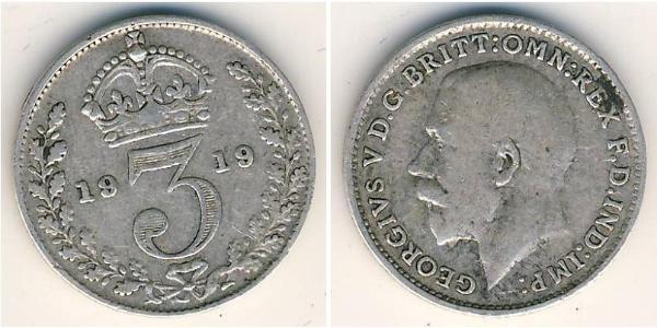 3 Penny Reino Unido Plata 