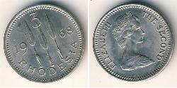 3 Penny Southern Rhodesia (1923-1980) Rame/Nichel 