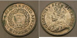 3 Penny Südafrika Silber George V (1865-1936)